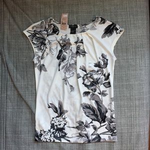 Ann Taylor Floral Print Petite Blouse